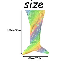 Fokmuaex Girls Mermaid Tail Blanket Flannel Fabric - Kids Mermaid Scale Sleeping Bag for Bedtime Play, Cozy Mermaid Toys Gift for Teens Children (Pink Blue Mermaid Tail Blanket 43-55 Inch)