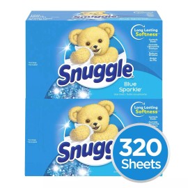 Snuggle Fabric Softener Dryer Sheets, Blue Sparkle (320 ct.)
