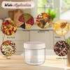 6 Pcs 300ml/10oz Glass Jars Wide Mouth Glass Food Storage