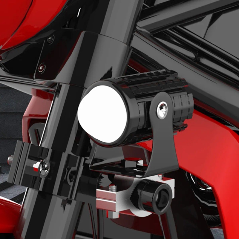 2 Par Faros Luces Led Para Motos Auto Doble Color
