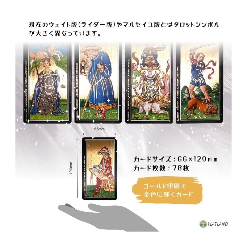 Visconti Tarot Tarot Divination with Japanese Manual (English Language Not