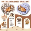 Wenqik 2 Pcs Guinea Pig Bed Cuddle Warm Hideout Small