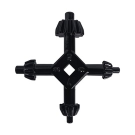 Black 4 in 1 4-Way Metal Chuck Key for Drill Presses Universal Power and Hammer Drill Wrench Power Drill Parts and Accessories