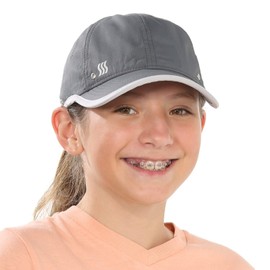 SAAKA Lightweight, Performance Hat for Kids and Youth. Premium Packaging. Quick Drying, Protects from The Sun. (Graphite)