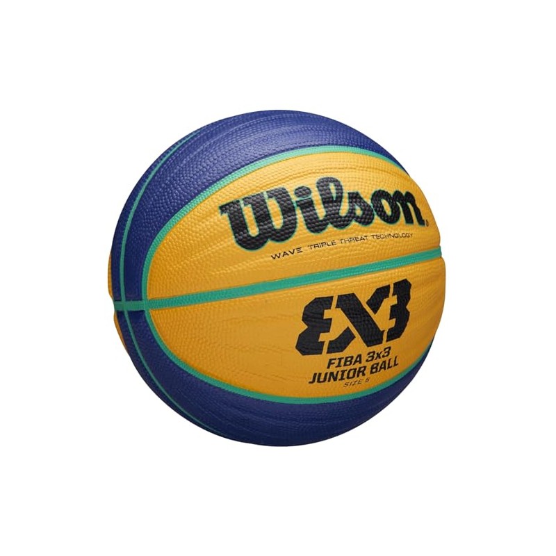 Wilson FIBA 3X3 REPLICA JUNIOR Basketball, Size: 5, Rubber, For