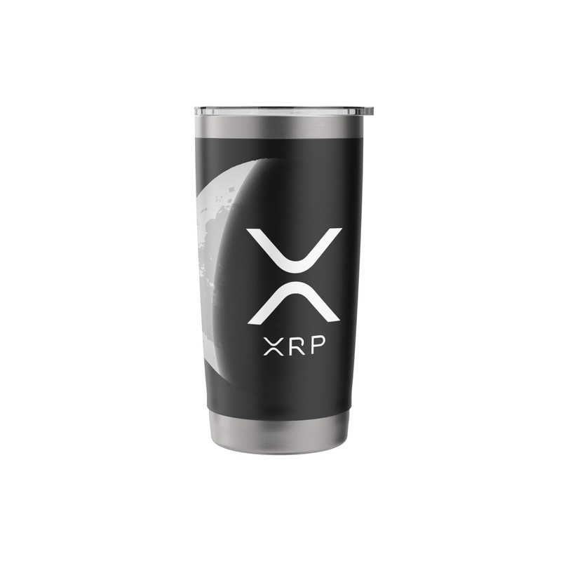Internet money cryptocurrency Ripple XRP Moon Stainless Steel Insulated Tumbler