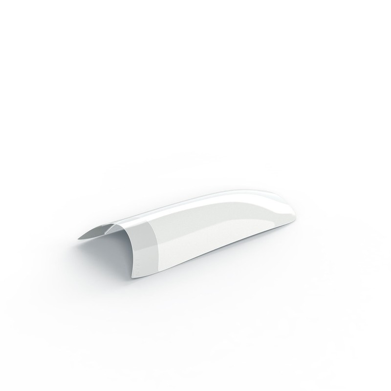 White Acrylic False Nail Tips - Professional Strong Natural False