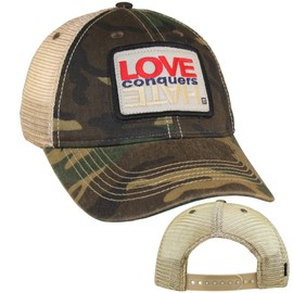 Cap Love Conquers Hate Camo