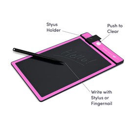 Boogie Board Basics Reusable Writing Pad - Digital Drawing Tablet, LCD Writing Pad with Instant Erase and Stylus Pen - Perfect for Writing, Drawing, and Note-Taking