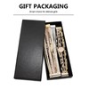 Wowanoo brace Wowanoo 3Pack Leather Cuff Bracelet Set Multilayer Wrap