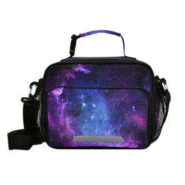Lunch Box Insulated Soft Lunch Bag Lunch Container Universe Galaxy Nebula Space for Office Work School Picnic Beach