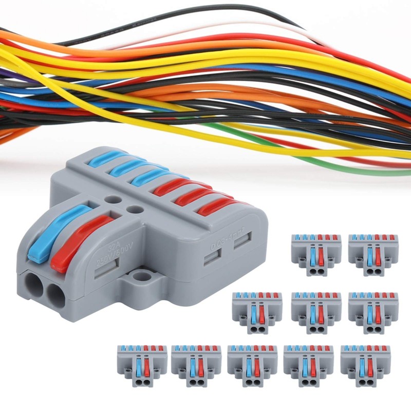 Conector de Conductor de Cable de 10 Piezas, Mini Conectores