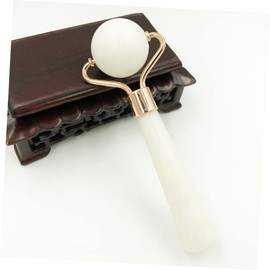 Mikinona Natural Jade Roller Face Massage Tool Skin Care Beauty Roller Portable for Gentle Anti-aging Facial Treatment Random Color