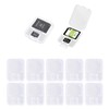 Memory Card Cases Storage Box Pack of 12 Transparent SD