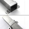 Square Pipe Clamp JruiZhp10 Pcs Square Oblong Pipe Clamp,Stainless Steel