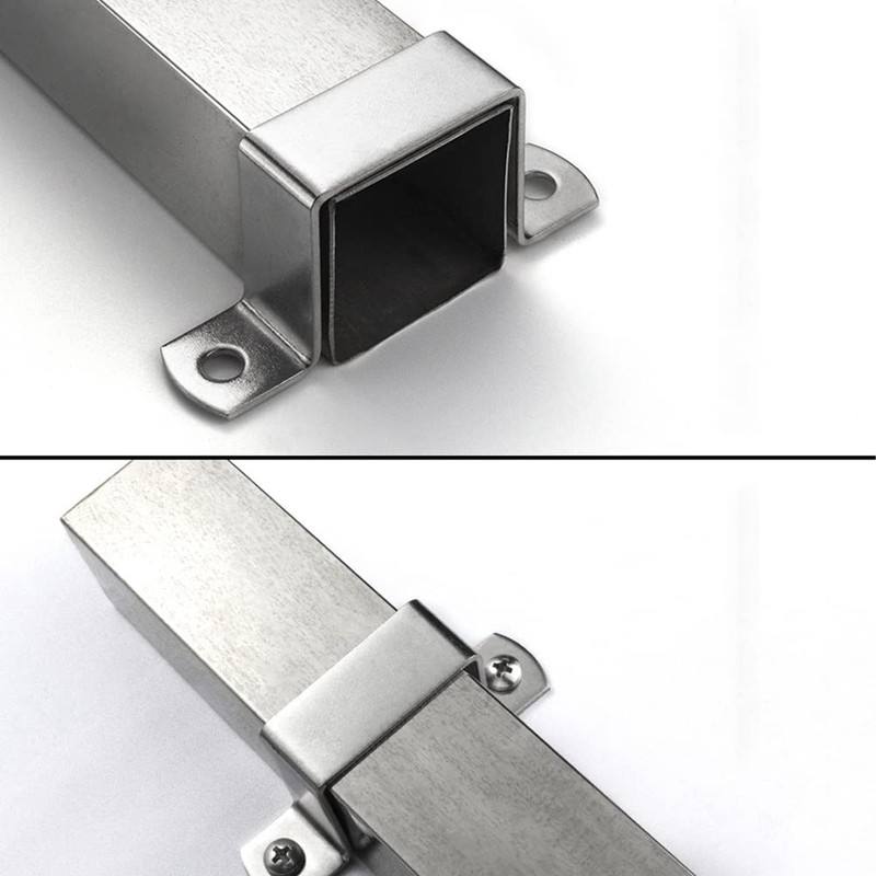 Square Pipe Clamp JruiZhp10 Pcs Square Oblong Pipe Clamp,Stainless Steel