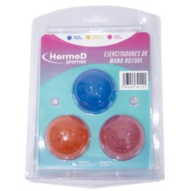 Set de 3 Pelotas de Gel Circulares | Ejercitador de Mano, Terapia Física y Alivio del Estrés