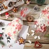 JarThenaAMCS 150Pcs Christmas Cellophane Treat Bags Xmas Snowflake Candy Cookie