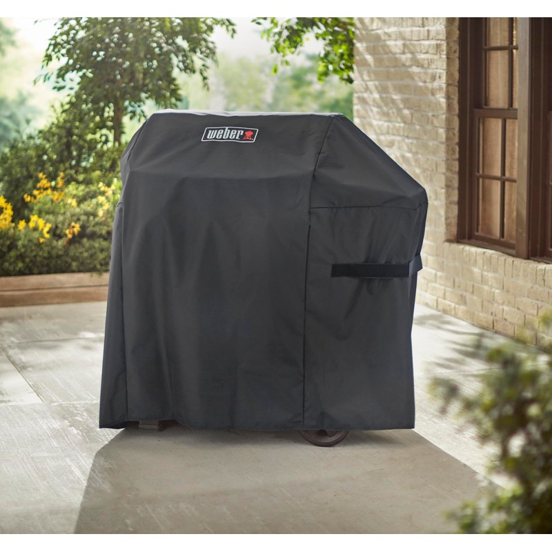Weber Premium Outdoor Grill Cover, Water-Resistant, Compatible with Large Spirit