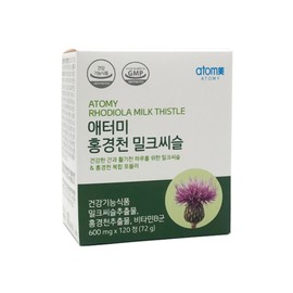 Atomy Rhodiola Milk Thistle 120 Tablets Helps Liver Health / 애터미 홍경천 밀크씨슬 120정  간건강에 도움