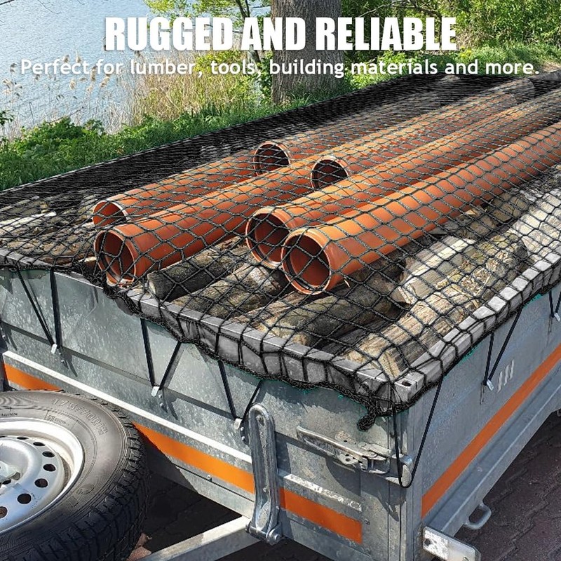 Kayuneed Trailer Net, Load Securing Net 1.5 x 2.2 m,