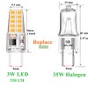 Kapata 5 Pack G8 LED Bulb Soft White 2700K 120V