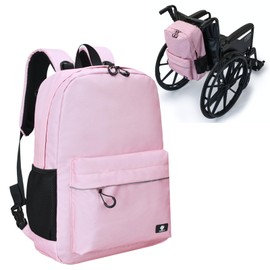 Fenrici Adaptive Backpack for Girls, Boys for All Abilities and Ages; Wheelchair Backpack with Adaptive Design; Perfect for Travel, School, and Everyday Adventure, Cool Pink