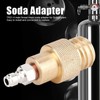 Soda Refill Adapter Machine Maker Brass Connector TR21‑4 Male Thread