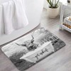 Boziqr Get Naked Bath Mat, Funny Cow Soft Bathroom Rugs,
