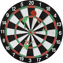 pont du monde Dart Board with Arrows Double-sided for Competition Practice (Double Sided Dart Arrows with 4 Arrows)