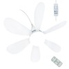 SCOOYEEES USB Powered Ceiling Fan Light with Remote, Small Plug