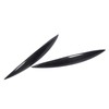 2pcs Carbon Fiber Headlight Eyebrows Left Right Glossy 3K Twill
