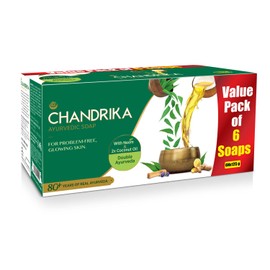 Chandrika Ayurvedic Soap, 125g (Pack Of 6)
