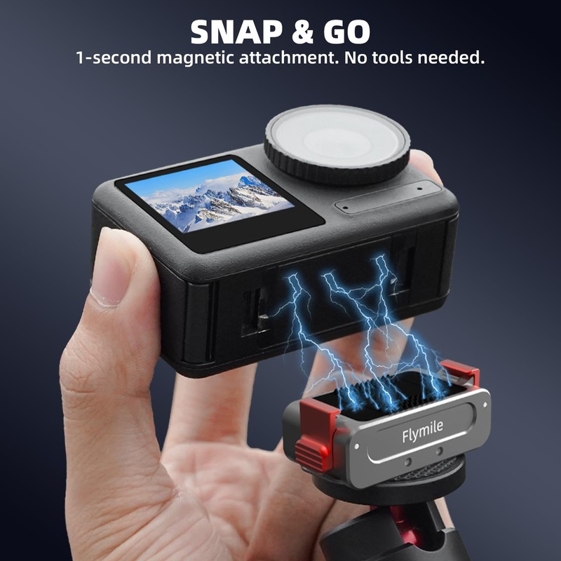 Magnetic Quick Release Adapter for Action 5 Pro Aluminum Alloy