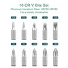 Deselen Ratchet Screwdriver with Magnetic 10 Bits, 10 in 1