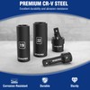 WORKPRO 20-Piece 1/2＂ Drive Deep Impact Socket Set, 6-Point, Cr-V