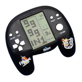 CZT Handle Brick Game Console 4.1 Inch Great Grip Feel 2574 in 1 Games Handheld Retro Puzzle Block Games for On the Go / Indoor / Outdoor Children / Students / Teenagers (Black)