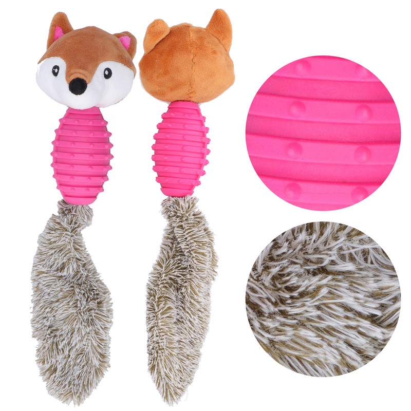 Pet Chew Toys Teeth Cleaning Biting Interactive Training Stuffed Plush