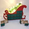 Christmas Sleigh Tree Wooden Advent Calendar Countdown 24 Drawers with