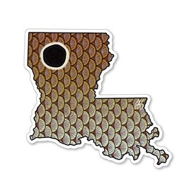 Eds Fly Shop Casey Underwood Louisiana Redfish Decal Sticker