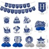Zgrzoqjlw 12Pcs Retirement Party Decorations for Men Women Blue Silver