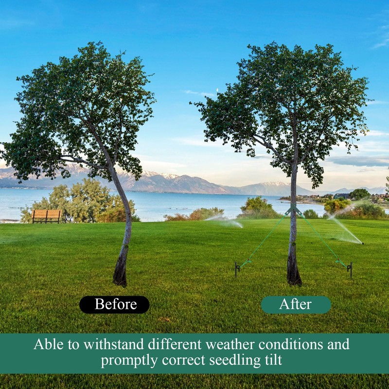 Suzile 120 Pcs Tree Stake Kit, Heavy Duty Tree Staking