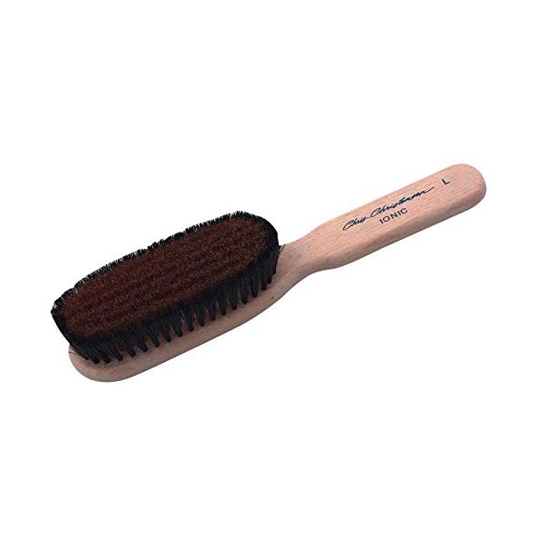 Chris Christensen A618 Ionic Brass Boar Brush - Dog & Cat Grooming Brush - Comfortable - Grade Solid Brass Ionic Inner Bristles - Pets Boar Brushes - Distributes Natural Oils, Smooths the Hair, & Removes Dander and Debri