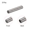 sourcing map M4 Internal Thread Dowel Pin 5pcs 6x30mm Chamfering