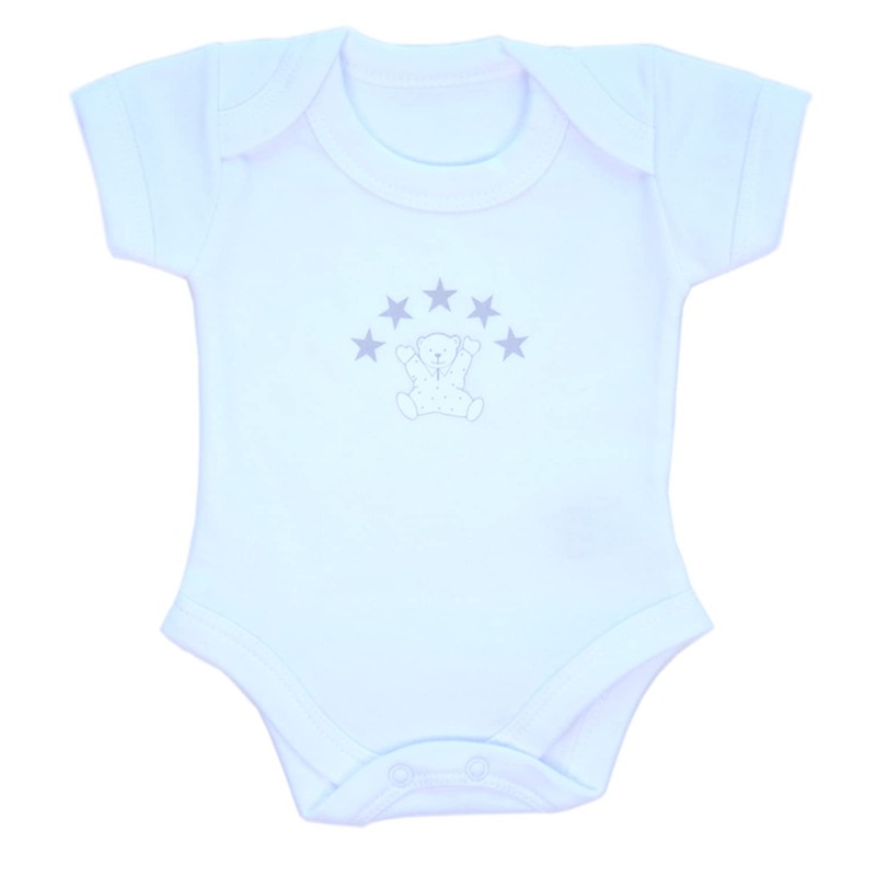 BabyPrem Premature Baby 2 Bodysuits Unisex Clothes 3.5-5.5lb WHITE MOON