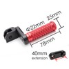 MC MOTOPARTS POLE Red CNC 40mm Extension Riser Front Foot