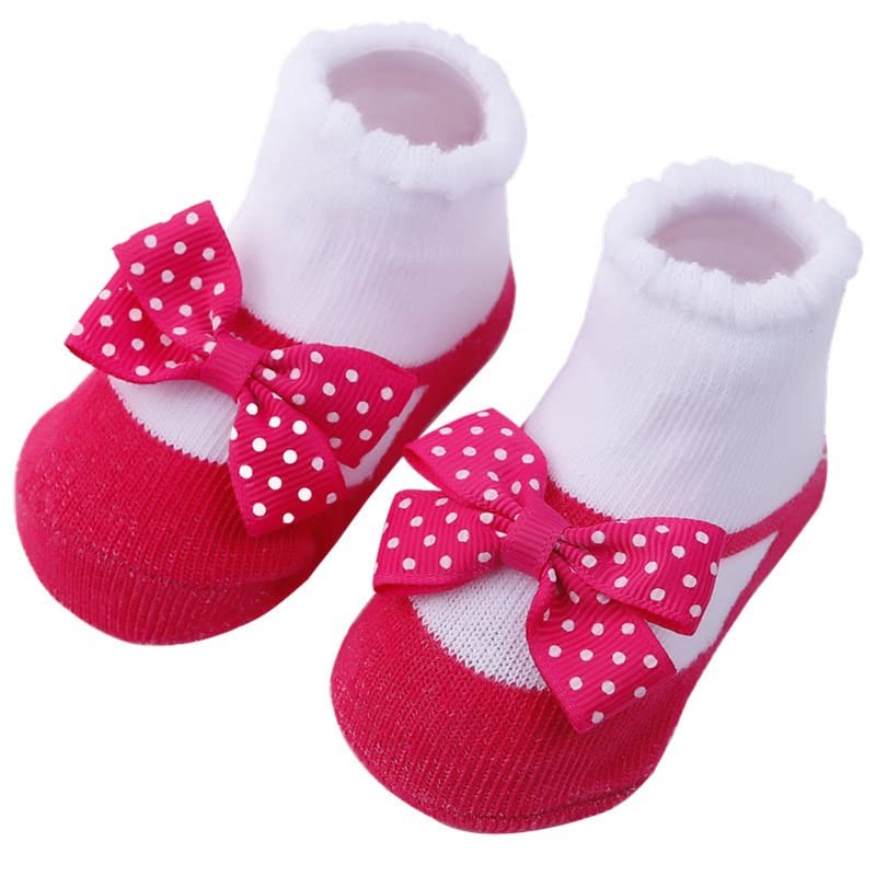 Toptim - Calcetines y lazos para bebés recién nacidos, Paquete