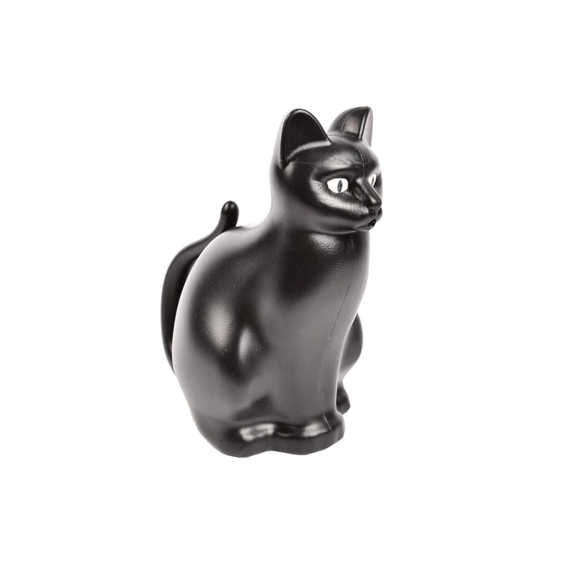 Esschert Design Cat Watering Can, Plastic, Black