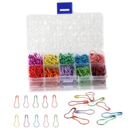 500 Pcs Bulb Safety Pins for Clothes Safety Pins Assorted, Pear Safety Pin Clips, Metal Calabash Pins, Knitting Stitch Markers for Knitting Markers DIY Art and Craft Sewing Quilting Making Pins