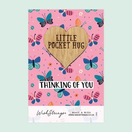 A Little Pocket Hug, Thinking of You Token | Thoughtful Keepsake Gift | Thinking Of You | Sympathy | Get Well Soon | Cheer Up | Letterbox Gift | Positive Pick Me Up | From Friend